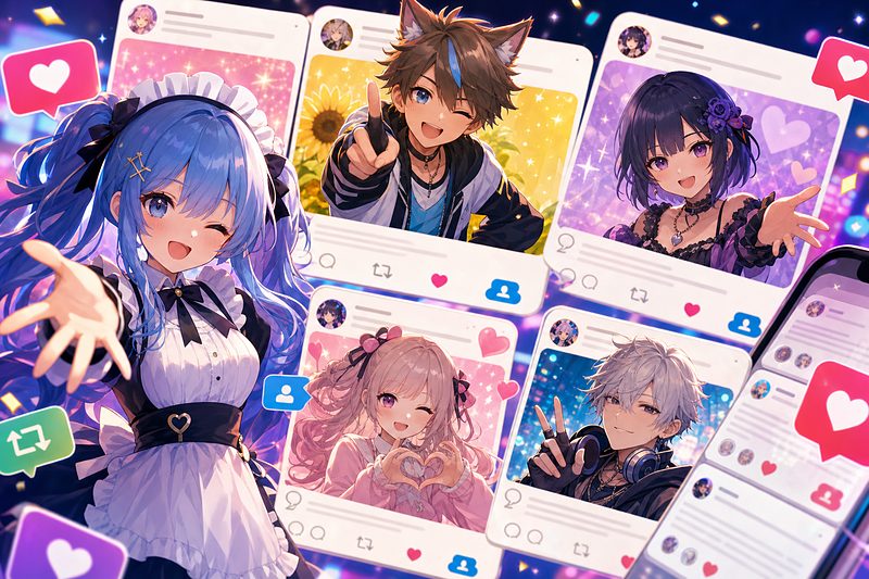 VTubers Turn App Downtime Into a Follow Swap